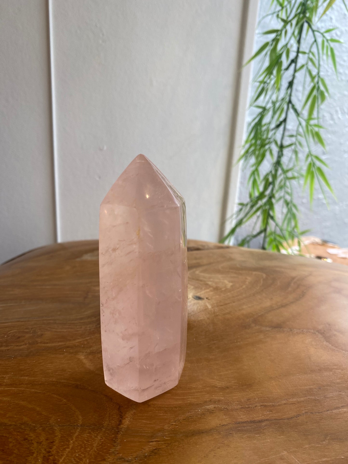 Pointe en quartz rose